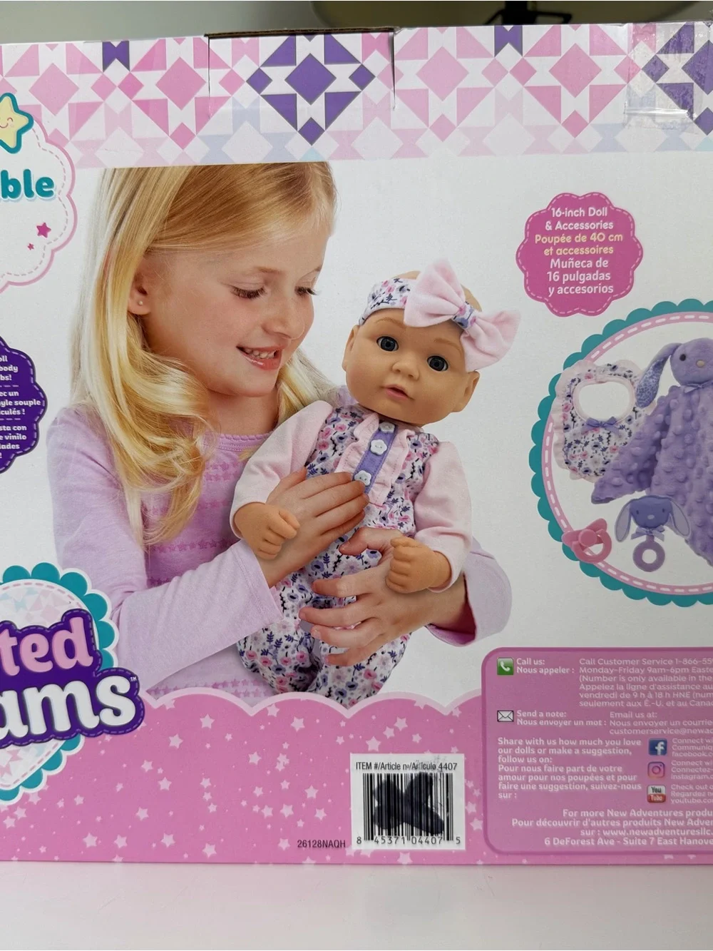 My Loveable Baby Doll - Purple & Pink Outfit